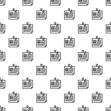 Personal data phishing pattern seamless Stock Illustration