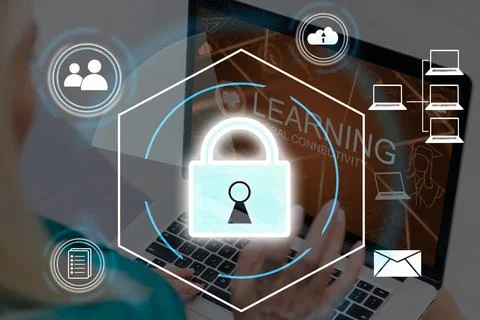 Personal Data Protection Act or PDPA concept. Businessmen use a phone with Stock Photos