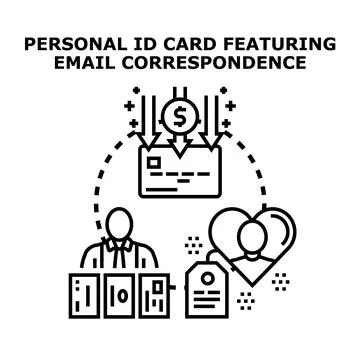 Personal data protection and identity management concept Stock Illustration