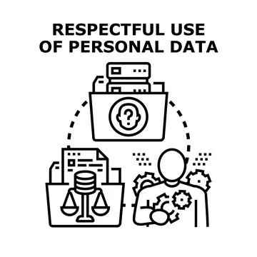 Personal data protection and secure information management Stock Illustration