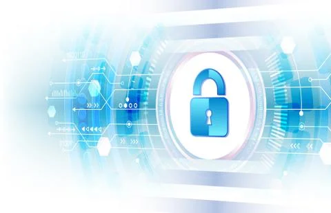 Personal data protection concept. Internet security online system. Stock Illustration