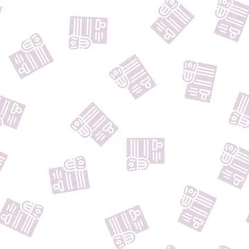 Personal data protection glyph vector seamless pattern Stock Illustration