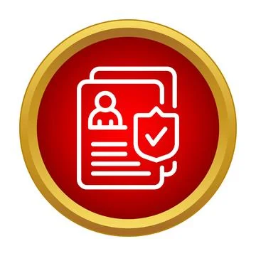 Personal data protection security checking privacy policy Stock Illustration