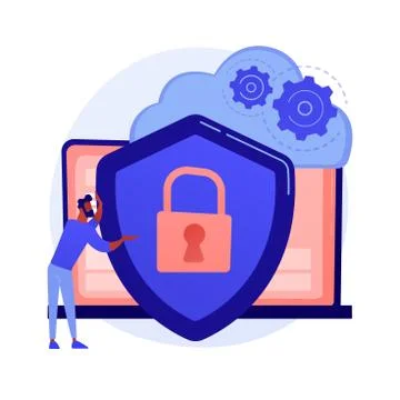 Personal data protection vector concept metaphor Stock Illustration