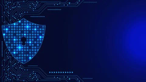 Personal data security and network security system concept Stock Illustration