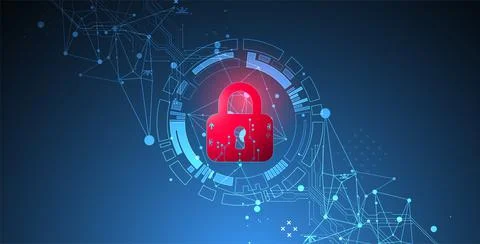 Personal data security Illustrates cyber data or information privacy idea. Co Illustrazione stock