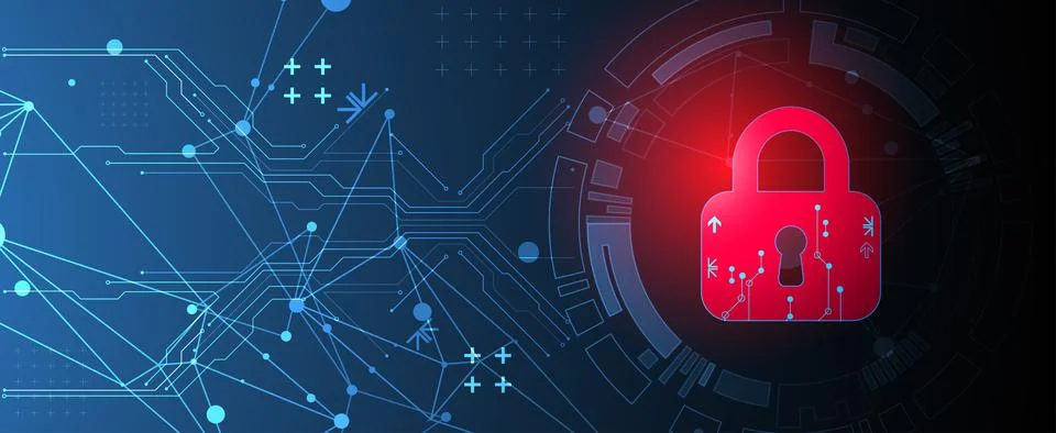 Personal data security Illustrates cyber data or information privacy idea. Co 스톡 일러스트