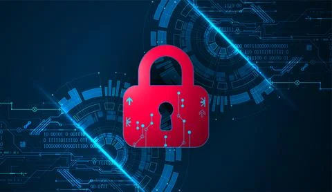 Personal data security Illustrates cyber data or information privacy idea. Co Illustrazione stock