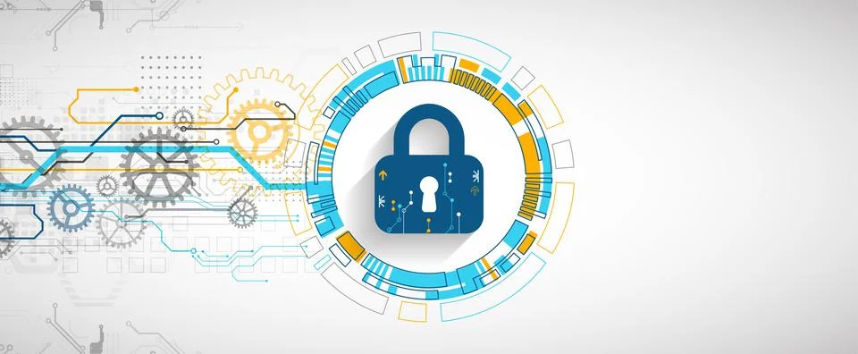 Personal data security Illustrates cyber data or information privacy idea. Co Illustrazione stock