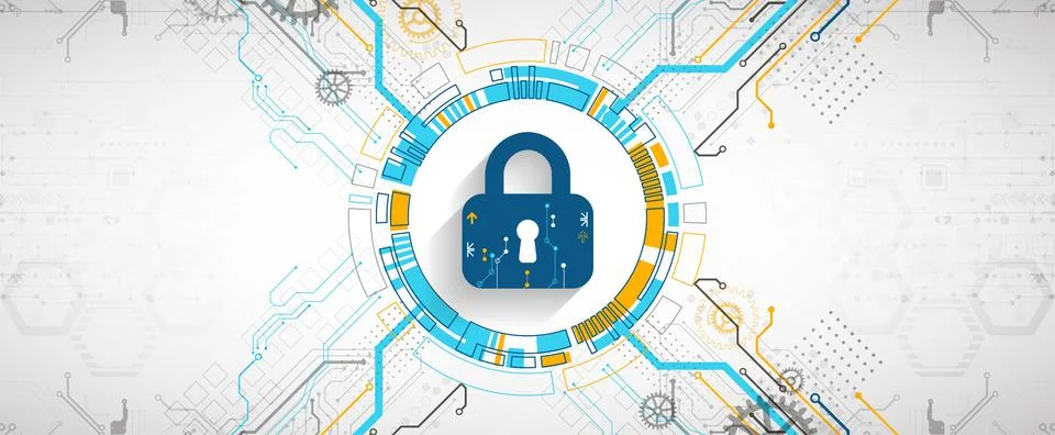 Personal data security Illustrates cyber data or information privacy idea. Co Illustrazione stock