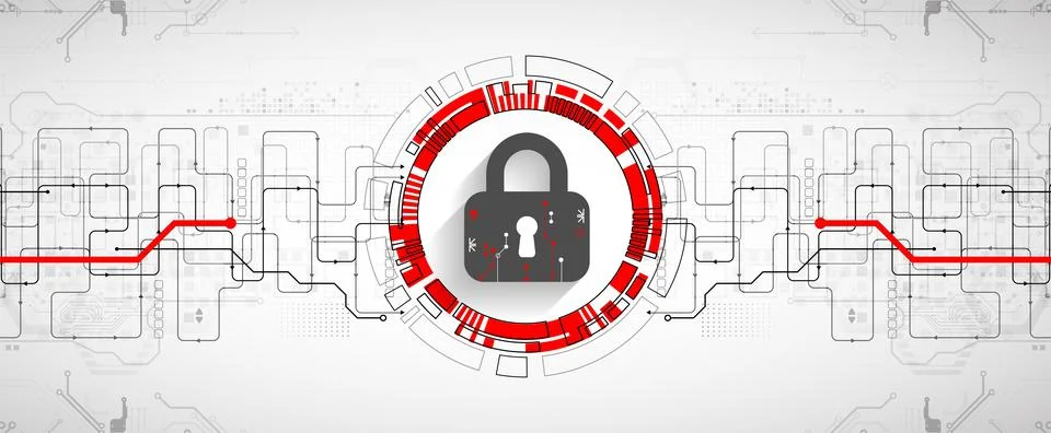 Personal data security Illustrates cyber data or information privacy idea. Co Illustrazione stock