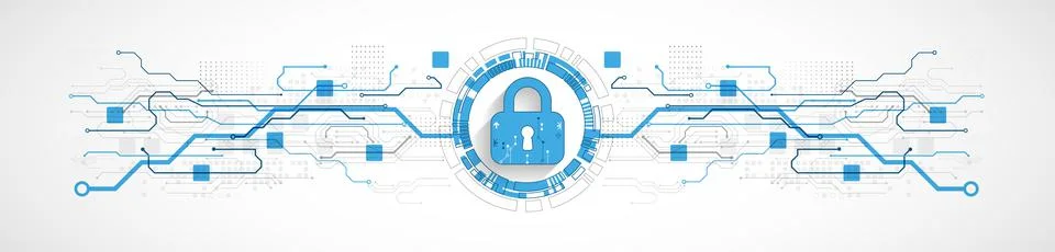 Personal data security Illustrates cyber data or information privacy idea. Co Illustrazione stock
