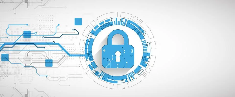 Personal data security Illustrates cyber data or information privacy idea. Co イラスト素材