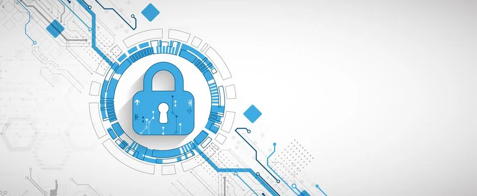 Personal data security Illustrates cyber data or information privacy idea. Co Illustrazione stock