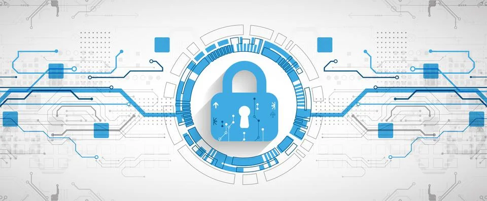 Personal data security Illustrates cyber data or information privacy idea. Co Stockillustratie