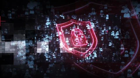 Personal Data Security. No Header Text. Stock Illustration