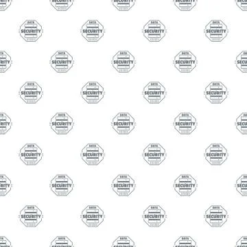 Personal data security pattern vector seamless Stock Illustration