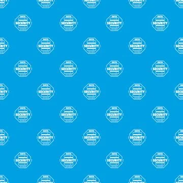 Personal data security pattern vector seamless blue Illustrazione stock