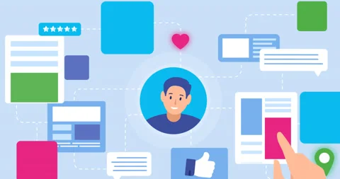 Personal Data Security. Personal Preferences and Interest Information Concept. Stock Footage 172298444