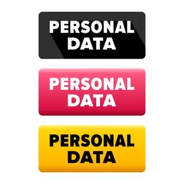 Personal data symbol  Stock Illustration