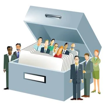 Personal Database  illustration Illustrazione stock