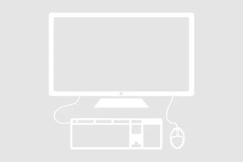 Personal desktop computer Stock Illustration