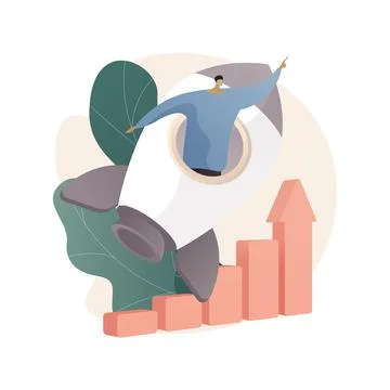 Personal development abstract concept vector illustration. Stock Illustration