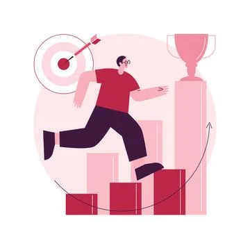 Personal development abstract concept vector illustration. Illustrazione stock