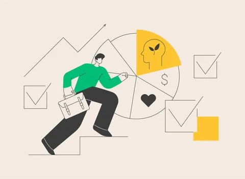 Personal development abstract concept vector illustration. 스톡 일러스트