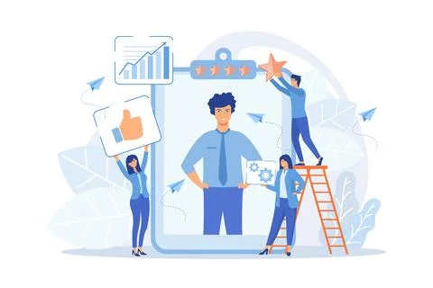 Personal development and self improvement course. Impression management, im.. Stock Illustration