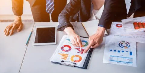 Personal development, coaching and training course for Business teamwork. Stock Photos