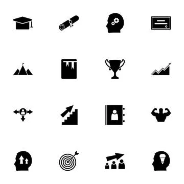 Personal Development icon - Expand to any size - Change to any colour. Perf.. Illustrazione stock