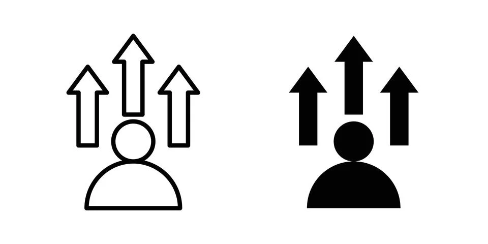 Personal development icon graphic design. web icons vectors Stock Illustration