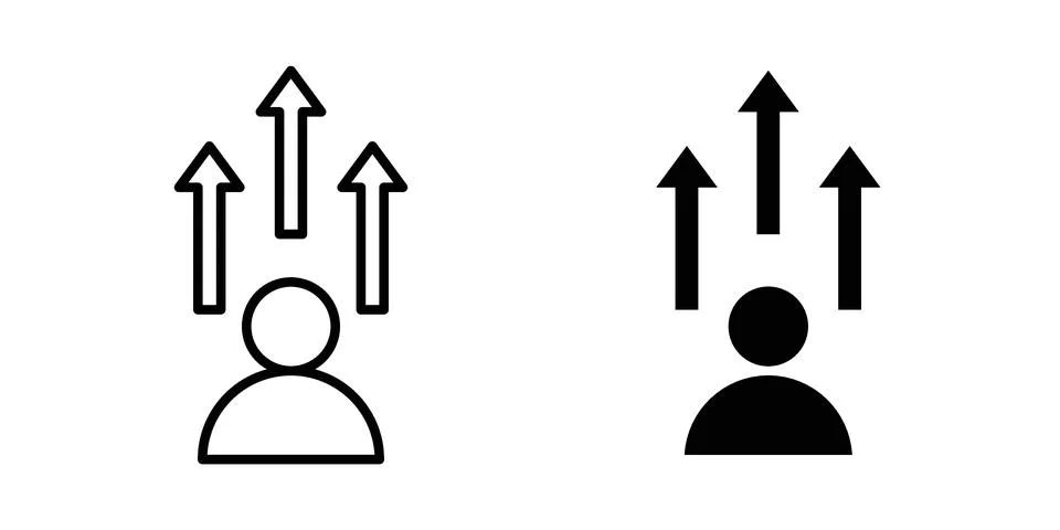 Personal development icon vector design illustrations Stock Illustration