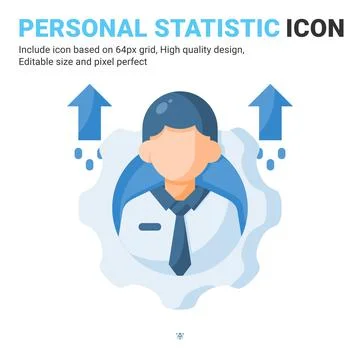 Personal development icon vector with flat color style isolated イラスト素材