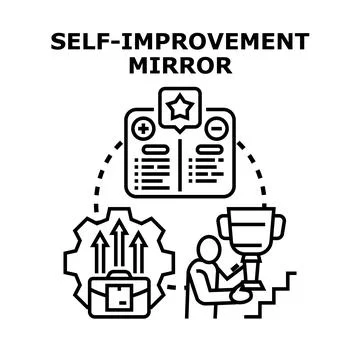 Personal development process achieving growth and success Stock Illustration
