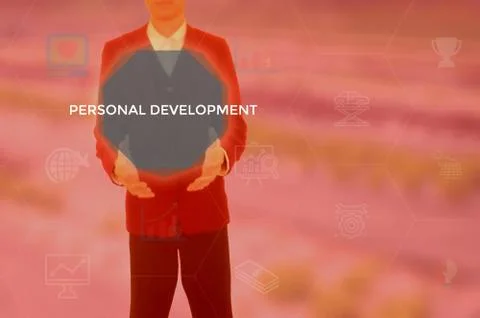Personal development - self improvement concept Stock Photos