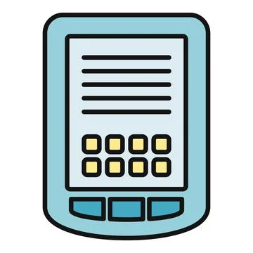 Personal digital assistant device accessing electronic information Stock Illustration