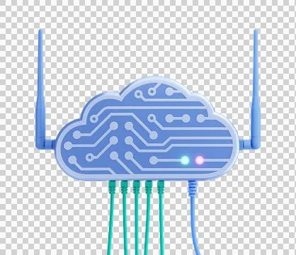 A Personal Digital Cloud for a Smart House Illustrazione stock