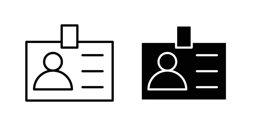 Personal documents icon illustration vector, icon set for apps Stock Illustration
