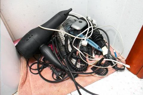 Personal effects in mess 写真素材