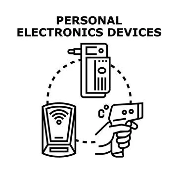 Personal electronic devices concept for modern living Stock Illustration