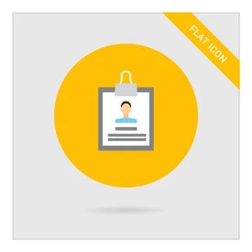 Personal file icon Stock Illustration