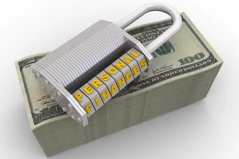 Personal finances are protected イラスト素材
