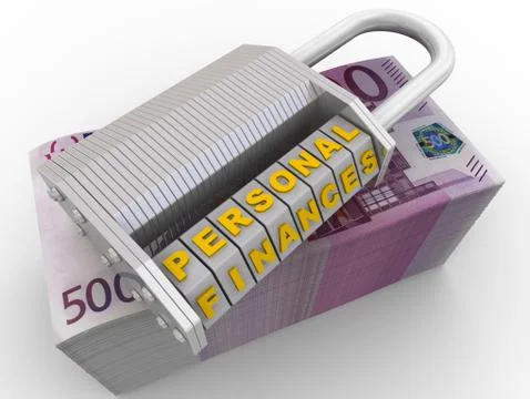 Personal finances are protected 스톡 일러스트
