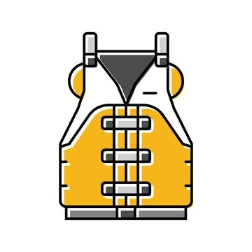 Personal flotation device pfd color icon vector illustration イラスト素材