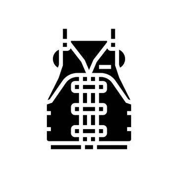Personal flotation device pfd glyph icon vector illustration イラスト素材
