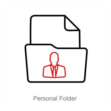 Personal Folder Stock Illustration