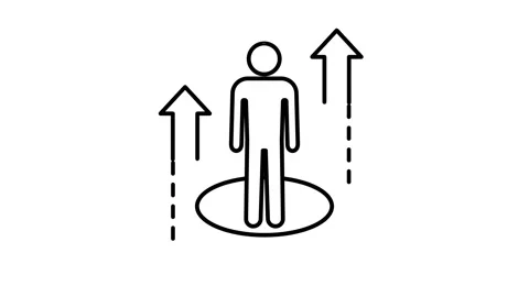 Personal Growth Icon Stock Footage 343508785