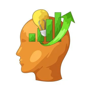 Personal growth illustration Stock Illustration